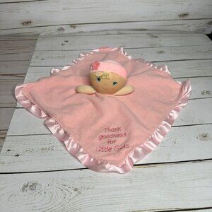 Kids Preferred Pink Thank Goodness For Little Girls Plush Lovey Blanket‎ Doll